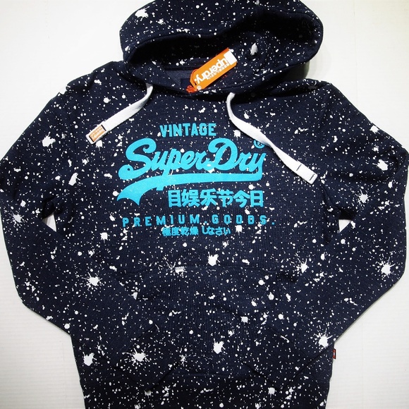 superdry splatter hoodie